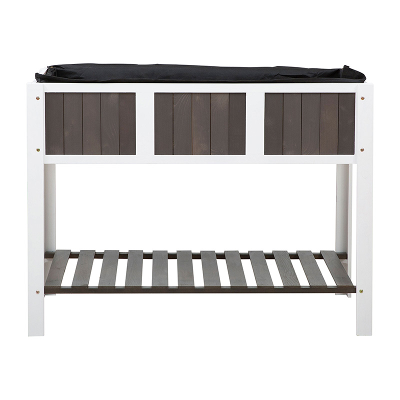 47 'x 23' x 35 'houten verhoogd tuinbed met ruime ruimte voor planten, opbergplank en veelzijdig gebruik 47 'x 23' x 35 'houten verhoogd tuinbed met ruime ruimte voor planten, opbergplank en veelzijdig gebruik