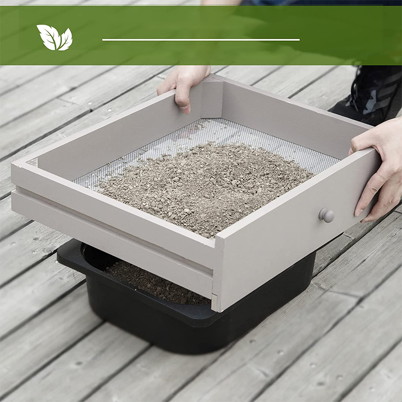 Oppottafel, tuinwerkstation met zeefscherm, verwijderbare gootsteen en manden