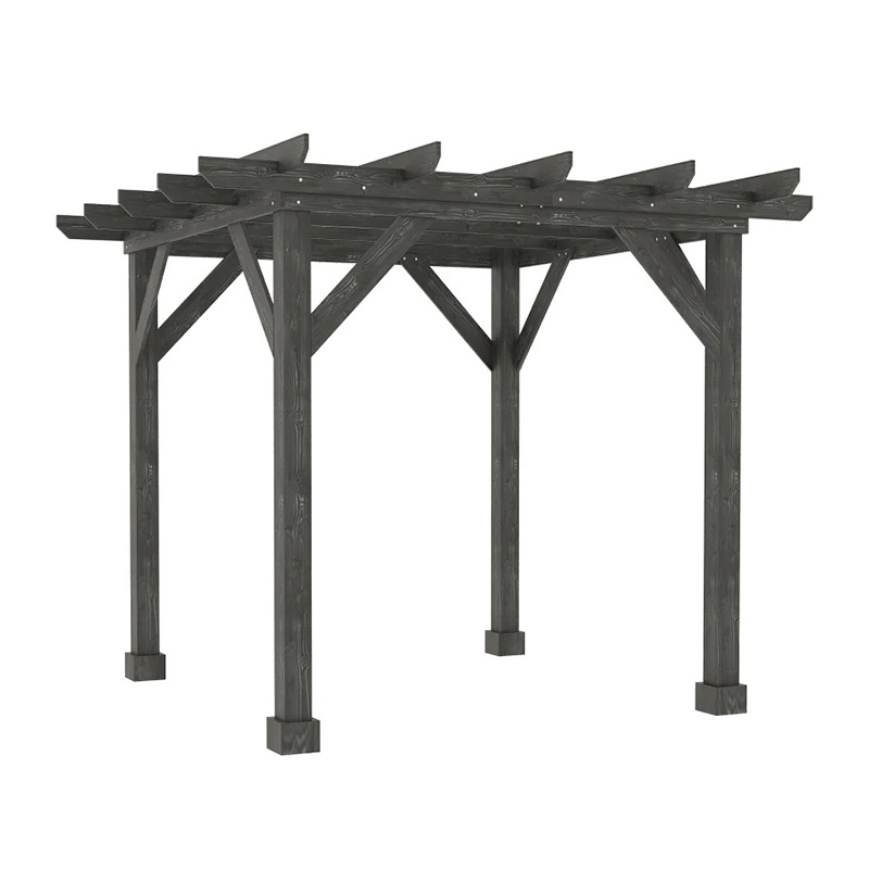Buiten 10 'x 10' Pergola Gazebo, 100% Houten Pergola Geschikt voor Patio, Deck, Garden, Gazebo, Perfect voor BBQ's, Feesten, Picknicks, Zwart Buiten 10 'x 10' Pergola Gazebo, 100% Houten Pergola Geschikt voor Patio, Deck, Garden, Gazebo, Perfect voor BBQ's, Feesten, Picknicks, Zwart