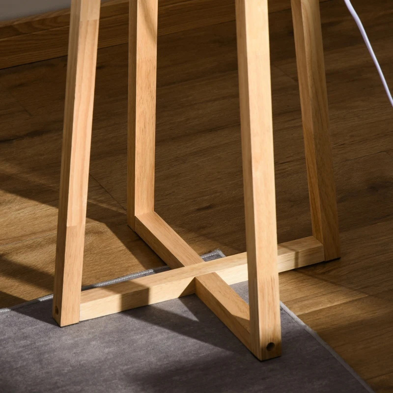 Moderne staande vloerlamp slaapkamer licht met drum lampenkap, voetpedaalschakelaar