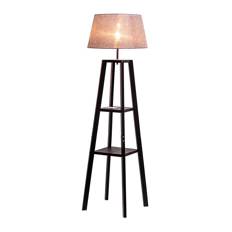 Moderne staande vloerlamp slaapkamer licht met drum lampenkap, voetpedaalschakelaar