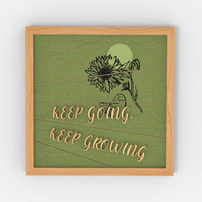 Home Naaimachine Houten Wanddecoratie