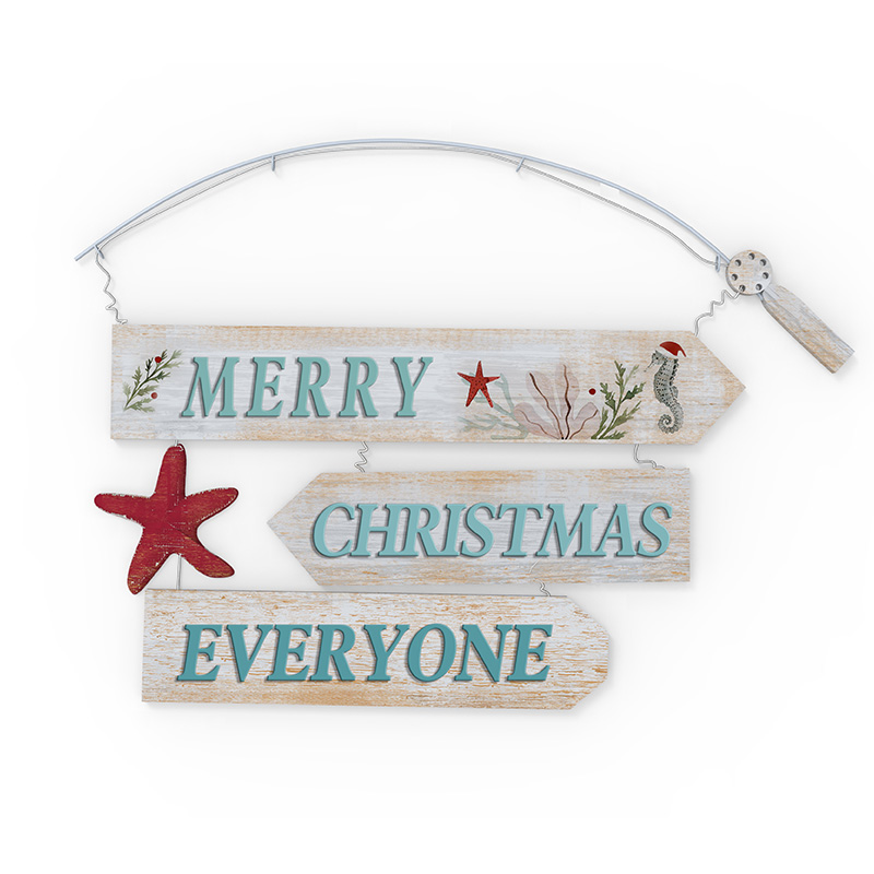 The Beach is My Happy Place-bord - Decor van het strandhuis - Houten bord