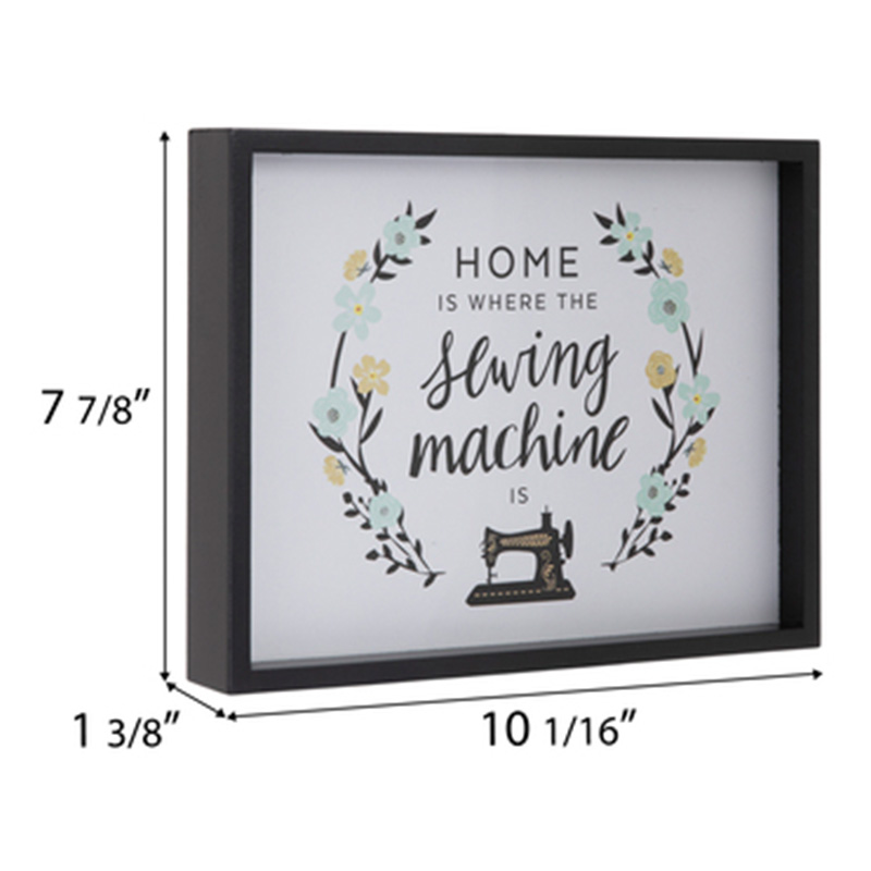 Home Naaimachine Houten Wanddecoratie