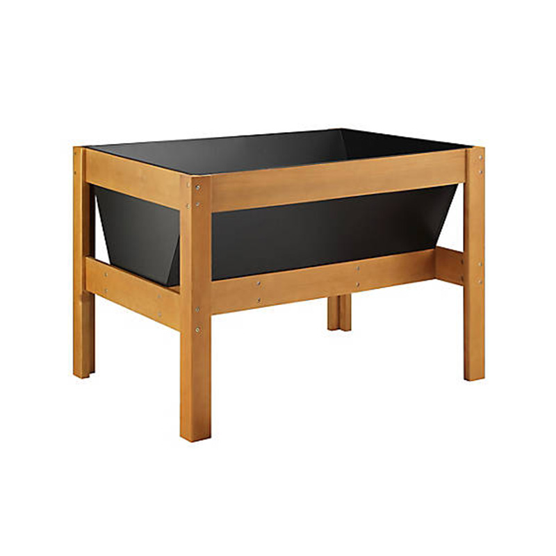 47 'x 23' x 35 'houten verhoogd tuinbed met ruime ruimte voor planten, opbergplank en veelzijdig gebruik