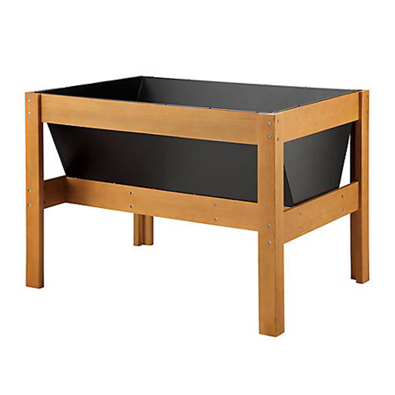 47 'x 23' x 35 'houten verhoogd tuinbed met ruime ruimte voor planten, opbergplank en veelzijdig gebruik