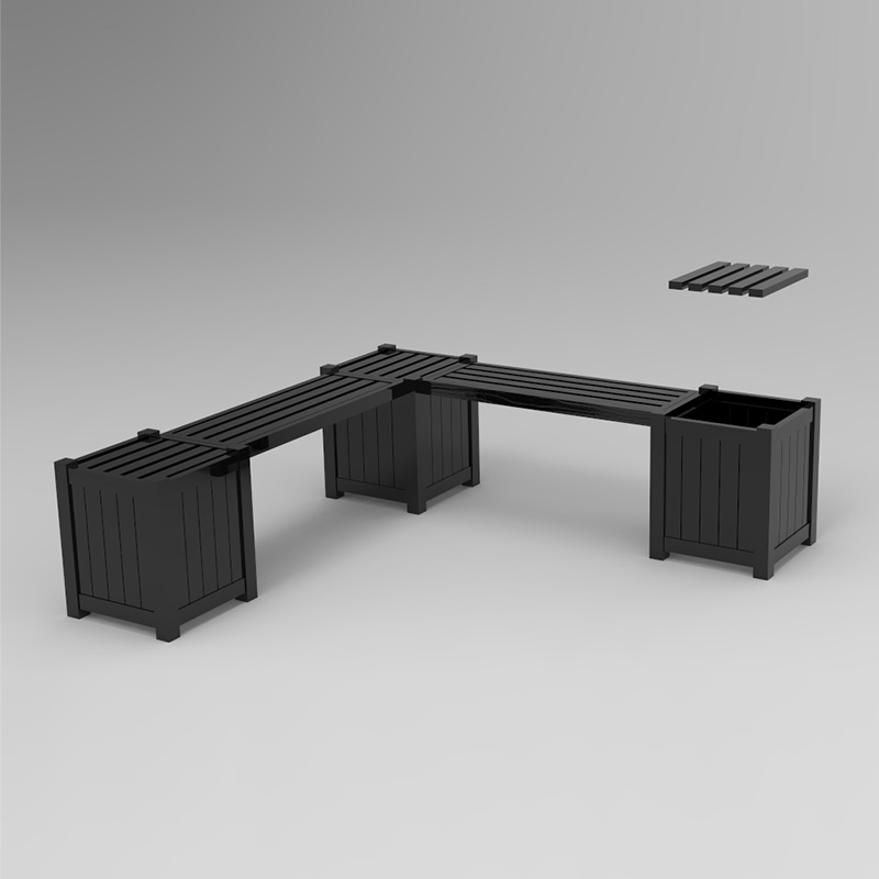 Verhoogde houten tuinbed rooster plantenbak met 8 sleuven perfect voor beperkte tuinruimte om kruiden groenten en bloemen te kweken