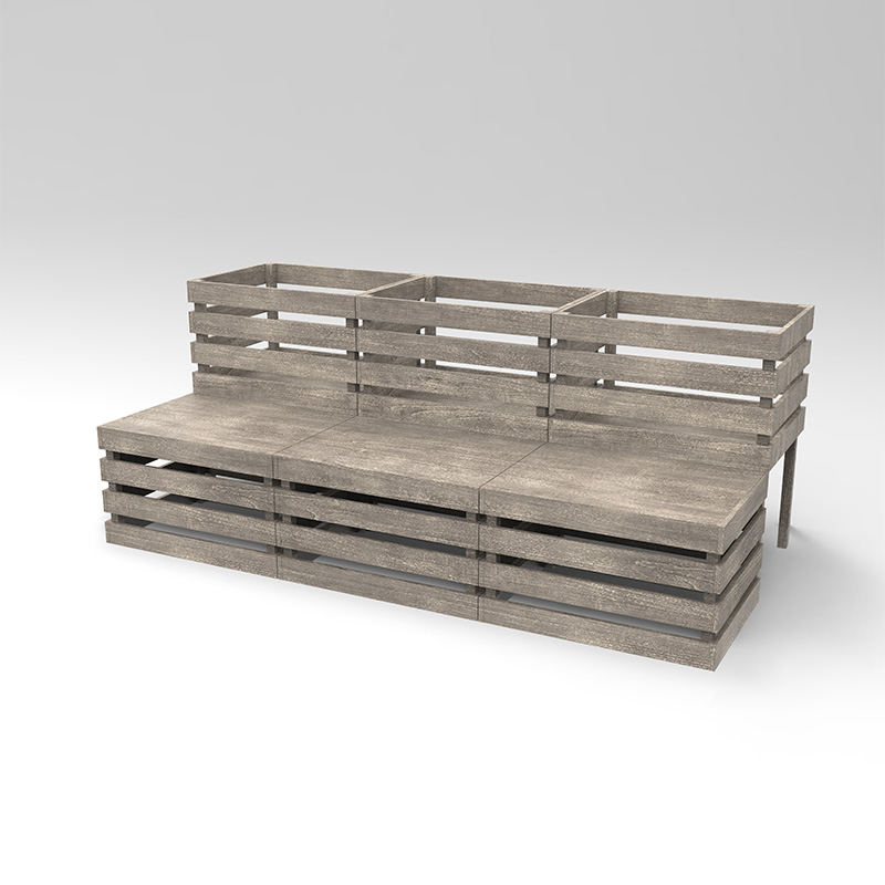 3 Tier verhoogde tuinbed vrijstaande plantenbak voor groenten, kruiden, bloemen