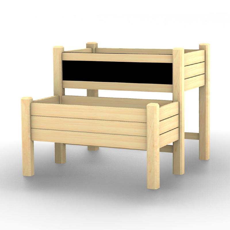 Kinderen verhoogde tuinbed plantenbak