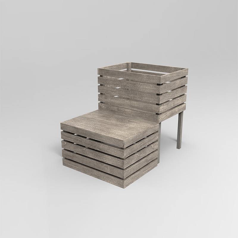 3 Tier verhoogde tuinbed vrijstaande plantenbak voor groenten, kruiden, bloemen