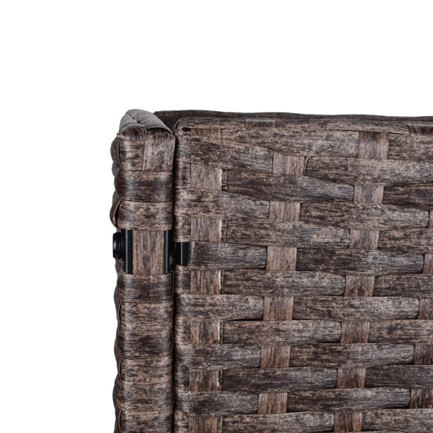 Plantenbak van rotan voor binnen/buiten met opbergrek voor gereedschap eronder en stevig verhoogd werkgebied 28' H