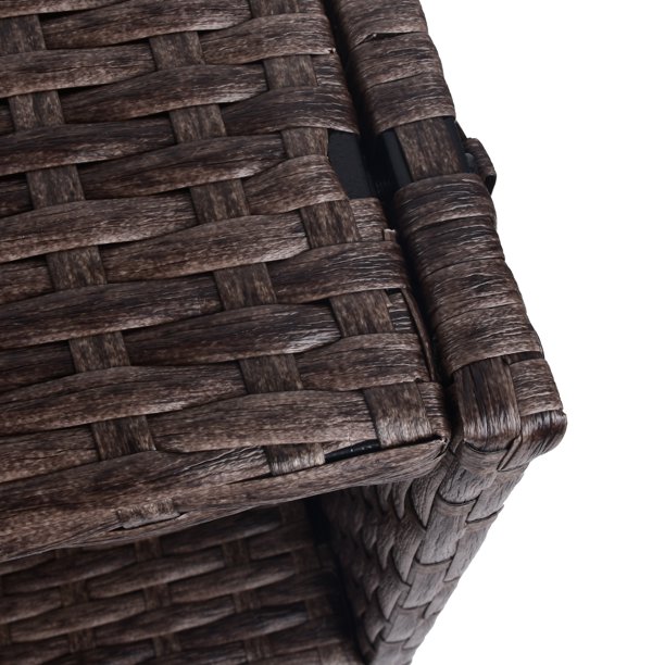 Plantenbak van rotan voor binnen/buiten met opbergrek voor gereedschap eronder en stevig verhoogd werkgebied 28' H