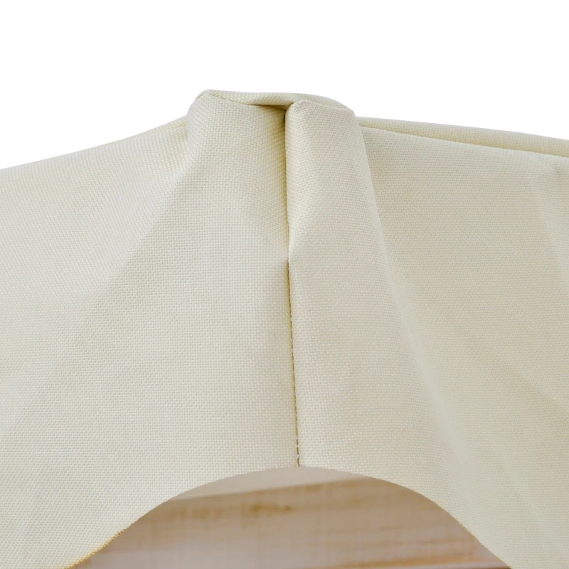 2-persoons buitenschommel Verandaschommel met houten standaard, sterk A-frame ontwerp en verstelbare waterafstotende luifel