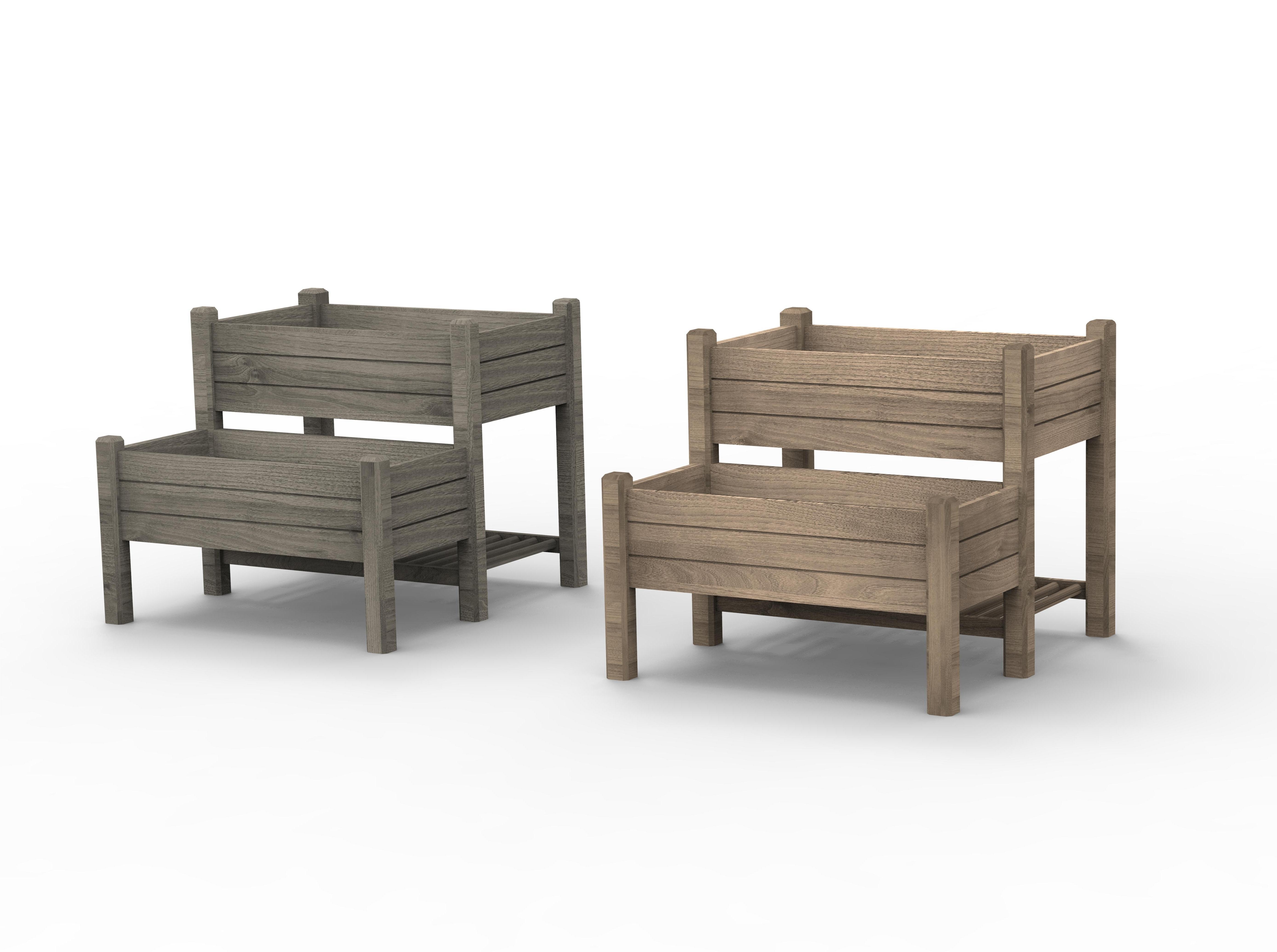 Kinderen verhoogde tuinbed plantenbak