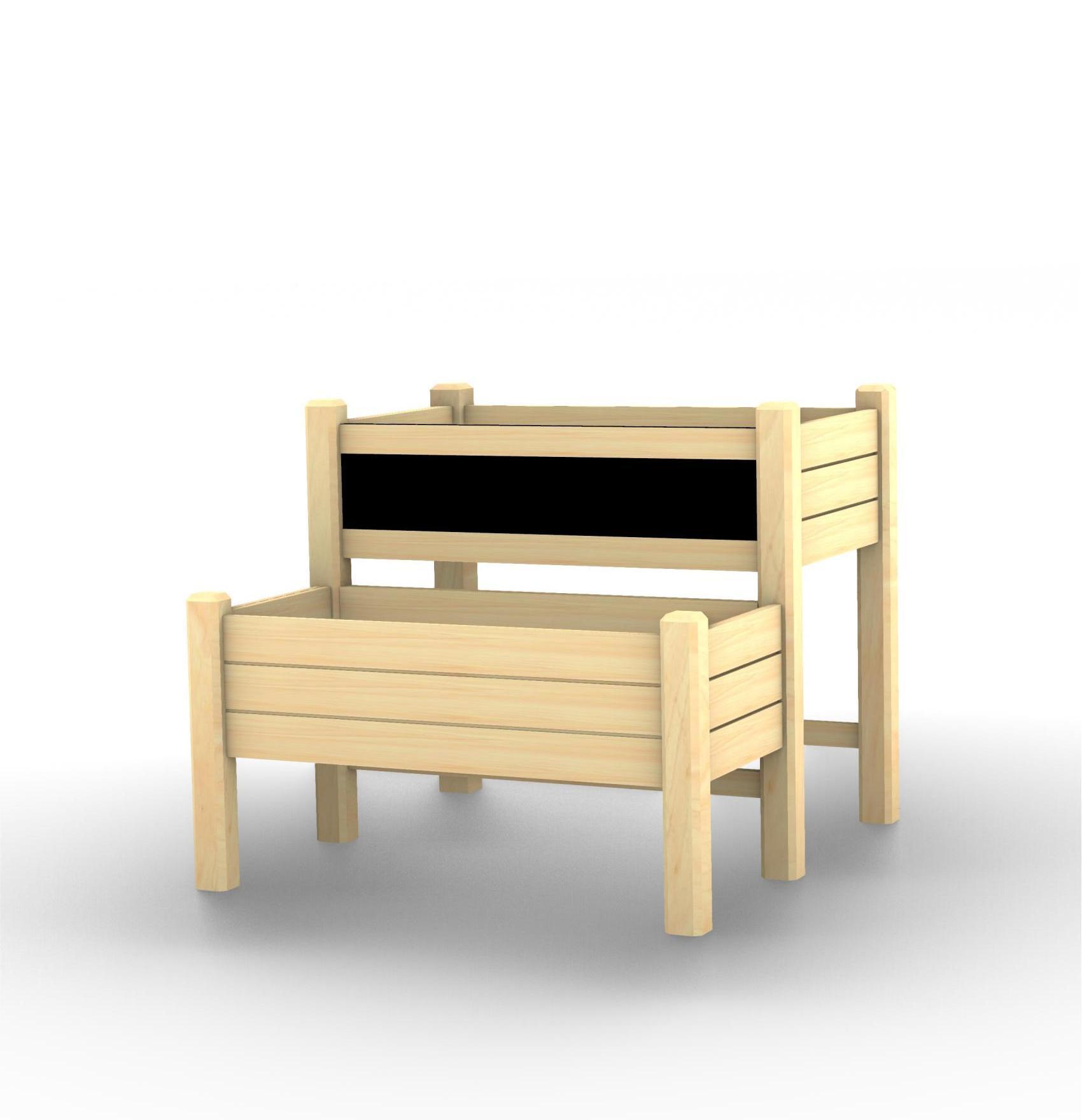 Kinderen verhoogde tuinbed plantenbak