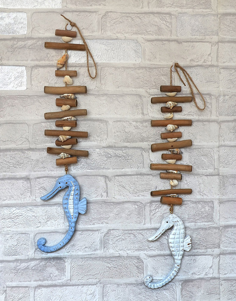 Lixincrafts kust heiligdom decor, zee stijl decor, Ship Wheel - vis decor